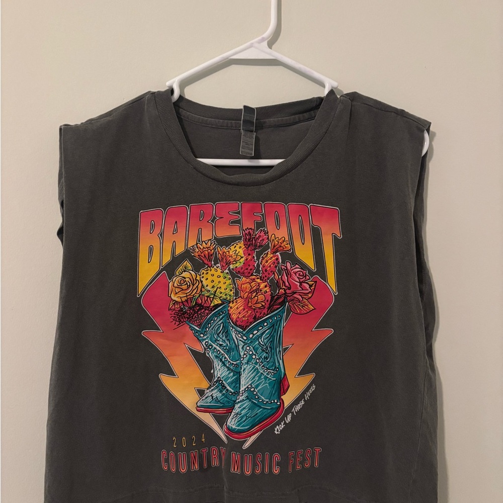 Graphic Muscle Tee - Gray